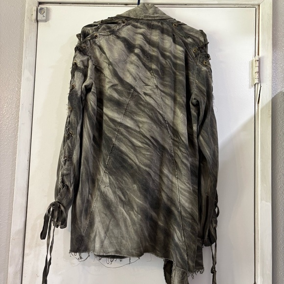 Lip Service Warbird Vintage Jacket Green Goth Unisex Underground Renaissance S - Picture 5 of 13